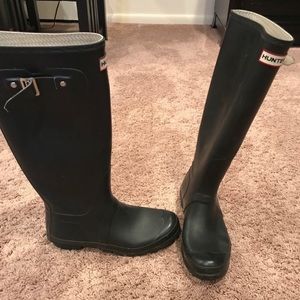 Matte Black Hunter Boots